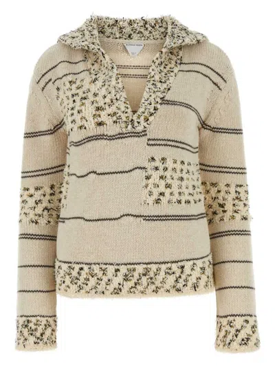 Bottega Veneta Women's Embroidered Wool Blend Polo Shirt