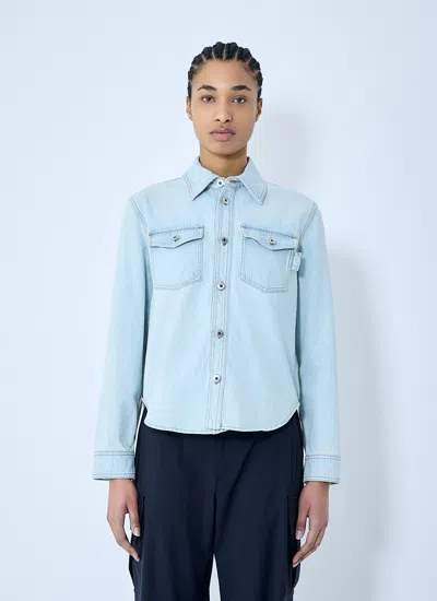 BOTTEGA VENETA BOTTEGA VENETA WOMEN EXTRA BLEACH DENIM SHIRT