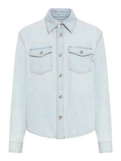 BOTTEGA VENETA BOTTEGA VENETA WOMEN EXTRA BLEACH DENIM SHIRT