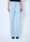 Bottega Veneta Women Extra Bleach Dirty Denim Jeans In Blue