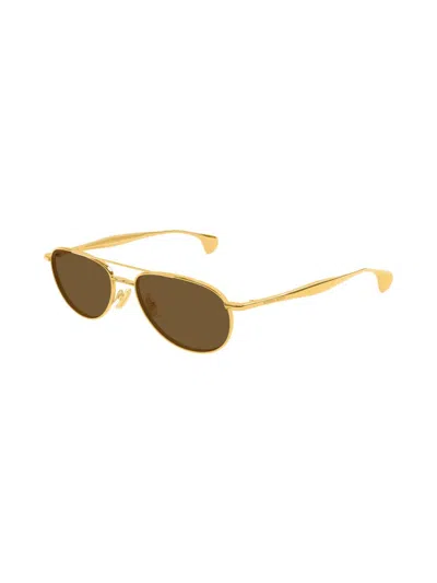 Bottega Veneta Women's Fin 56mm Aviator Sunglasses In Purple