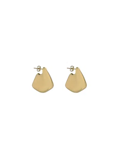Bottega Veneta Women Fin Small Earrings In Gold