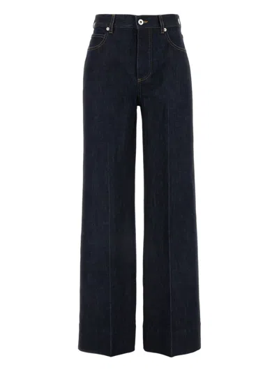 Bottega Veneta Indigo Soft Denim Wide-leg Palazzo Jeans In