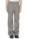 Bottega Veneta Viscose And Silk Flared Pants In Brown
