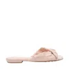 Bottega Veneta Blink Intrecciato Leather Flat Mules