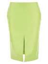 Bottega Veneta Shearling Knee-length Skirt With Front Slit