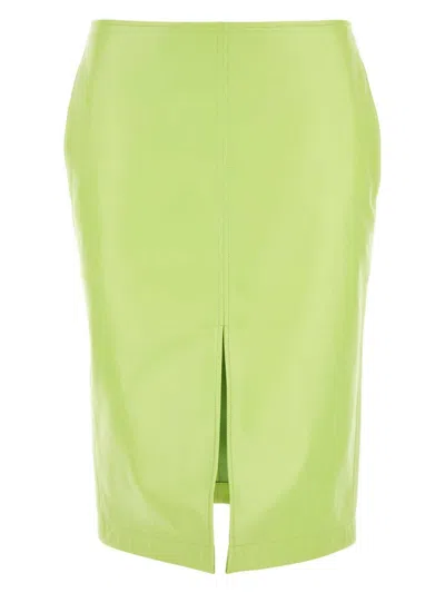 BOTTEGA VENETA WOMEN'S FLUO SHEARLING SKIRT