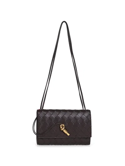 Bottega Veneta Women Fondant Andiamo Pouch In Brown