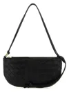 Bottega Veneta Mini Intrecciato Pattern Handbag With Detachable Pouch In Black