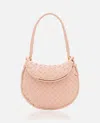 Bottega Veneta Women Gemelli Small Leather Shoulder Bag In Pink