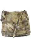 Bottega Veneta Women's Gold / Black Leather Medium Intrecciomirage Messenger Bag 298785 8414 In Multi