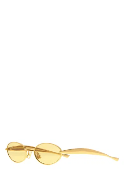 Bottega Veneta Women Gold Metal Sunglasses