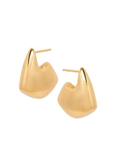 Bottega Veneta Women's Fin 18k-gold-plated Large Drop Earrings In Not Applicable