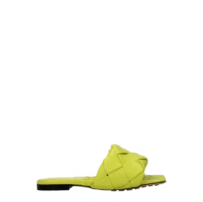Bottega Veneta Women's Green/kiwi Leather Slides And Clogs