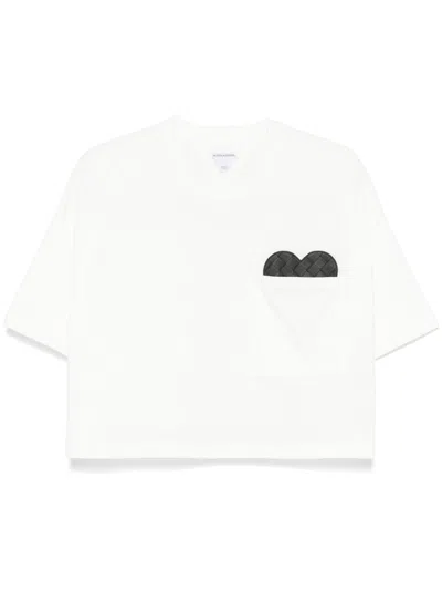 Bottega Veneta Women Heart Detail Cotton T-shirt In Multicolor