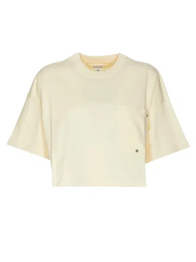 BOTTEGA VENETA BOTTEGA VENETA WOMEN HEAVY JAPANESE JERSEY CROPPED T-SHIRT