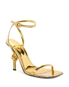 Bottega Veneta Women's High Heel Knot Sandals In Oro