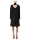 Bottega Veneta Women's High Neck Dress In Black