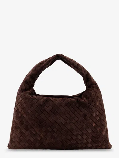 Bottega Veneta Women Hop Intrecciato Suede Shoulder Bag In Multi