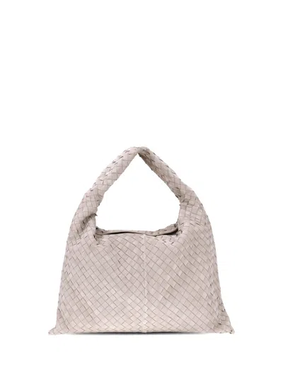 Bottega Veneta Women Hop Shoulder Bag In White