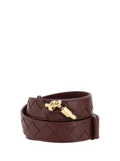 Bottega Veneta Women Iconic Intreccio Belt In Multicolor