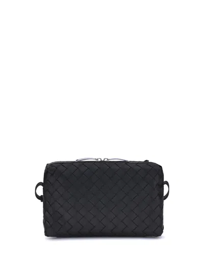 Bottega Veneta Women Iconic Intreccio Shoulder Bag In Black