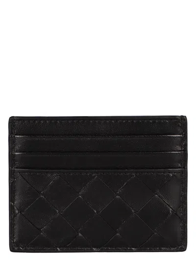 Bottega Veneta Women's Intrecciato Card Case In Black