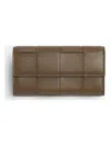 Bottega Veneta Portafoglio Cassette Grande Con Patta In Grey