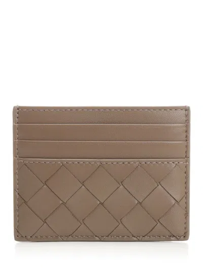 Bottega Veneta Women Intrecciato Credit Card Holder In Brown