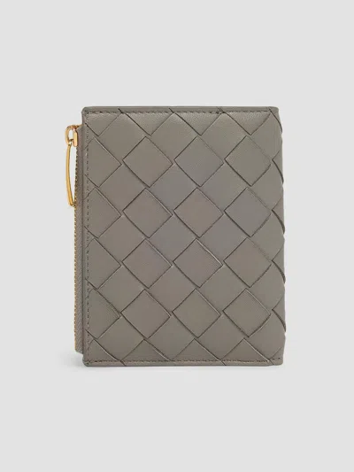 Bottega Veneta Women's Intrecciato Leather Bifold Wallet In Lava