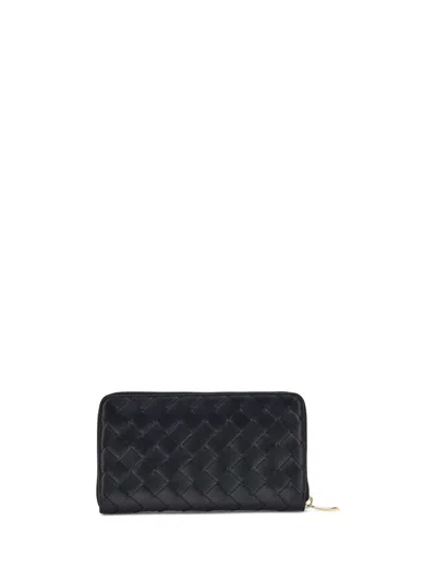BOTTEGA VENETA BOTTEGA VENETA WOMEN INTRECCIATO ZIPPERED WALLET