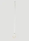 Bottega Veneta Women Intreccio Lanyard Keyring In White