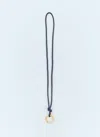Bottega Veneta Intreccio Long Keyring In Blue