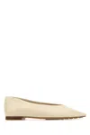 Bottega Veneta Sofia Slingback Ballet Pumps In Shiny Calfskin Leather In White