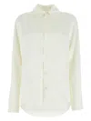 Bottega Veneta Women Ivory Satin Shirt In White