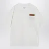 Bottega Veneta Womens Chalk Patch-pockets Relaxed-fit Cotton-jersey T-shirt Xl In White