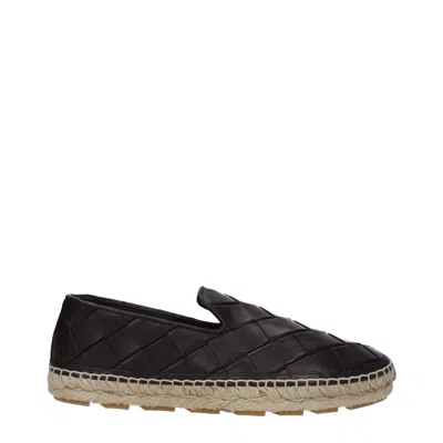 Bottega Veneta Women's Jack Leather Espadrilles Brown/dark Chocolate In -, -