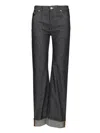 Bottega Veneta Women Jeans With Woven Pocket In Blue