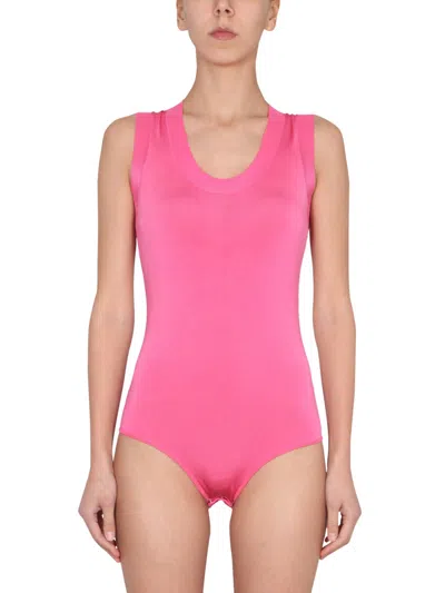Bottega Veneta Sleeveless Knitted Vest Top In Pink
