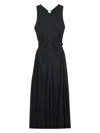 Bottega Veneta Black Jersey Long Dress In Black