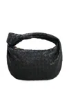 Bottega Veneta Women Jodie Small Leather Handbag In Black
