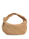 Bottega Veneta Women "jodie" Suede Bag In Nude
