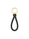 Bottega Veneta Nappa Leather Braided Keyring In Multicolor
