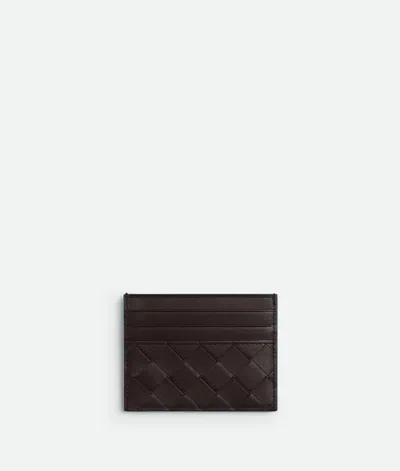 Bottega Veneta Intrecciato Credit Card Case In Black