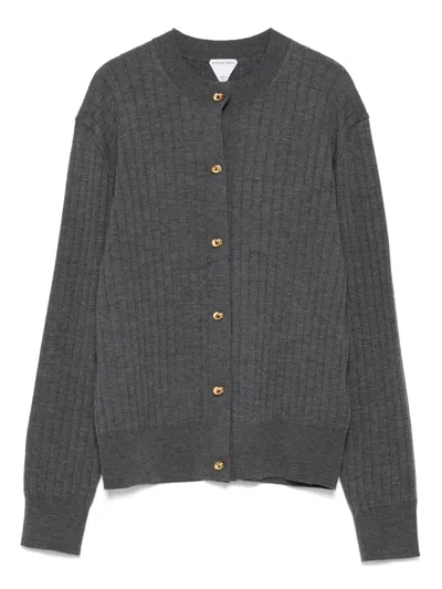 Bottega Veneta Women Knit Cardigan In Gray