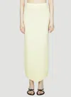 Bottega Veneta Women's Knit Cotton-blend Maxi Skirt In Yellow