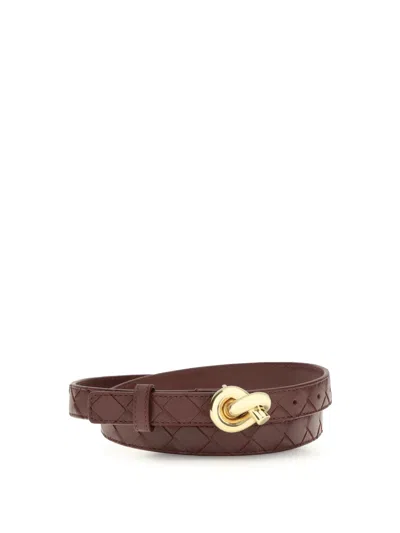 Bottega Veneta Women Knot Belt In Brown