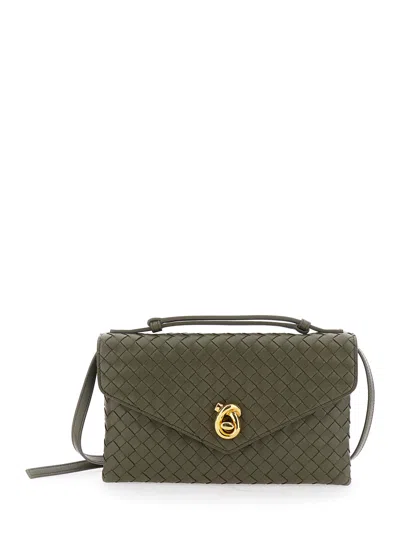 Bottega Veneta Women Knot Lock Intrecciato 10 Nappa In Green