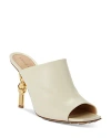 Bottega Veneta Knot Leather Mules In Sand