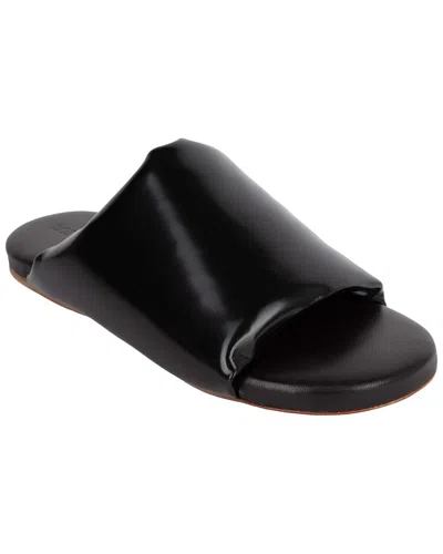 Bottega Veneta Women's Lambskin Cushion Slide (authentic Pre-loved) In Black